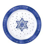 Happy Hanukkah Premium Plastic Dessert Plates 20ct
