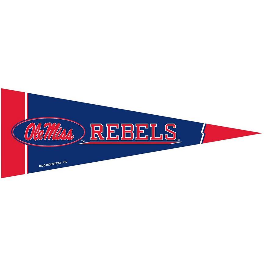 Small Ole Miss Rebels Pennant Flag