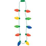 Oversized Light-Up Christmas Lights Necklace, 38in