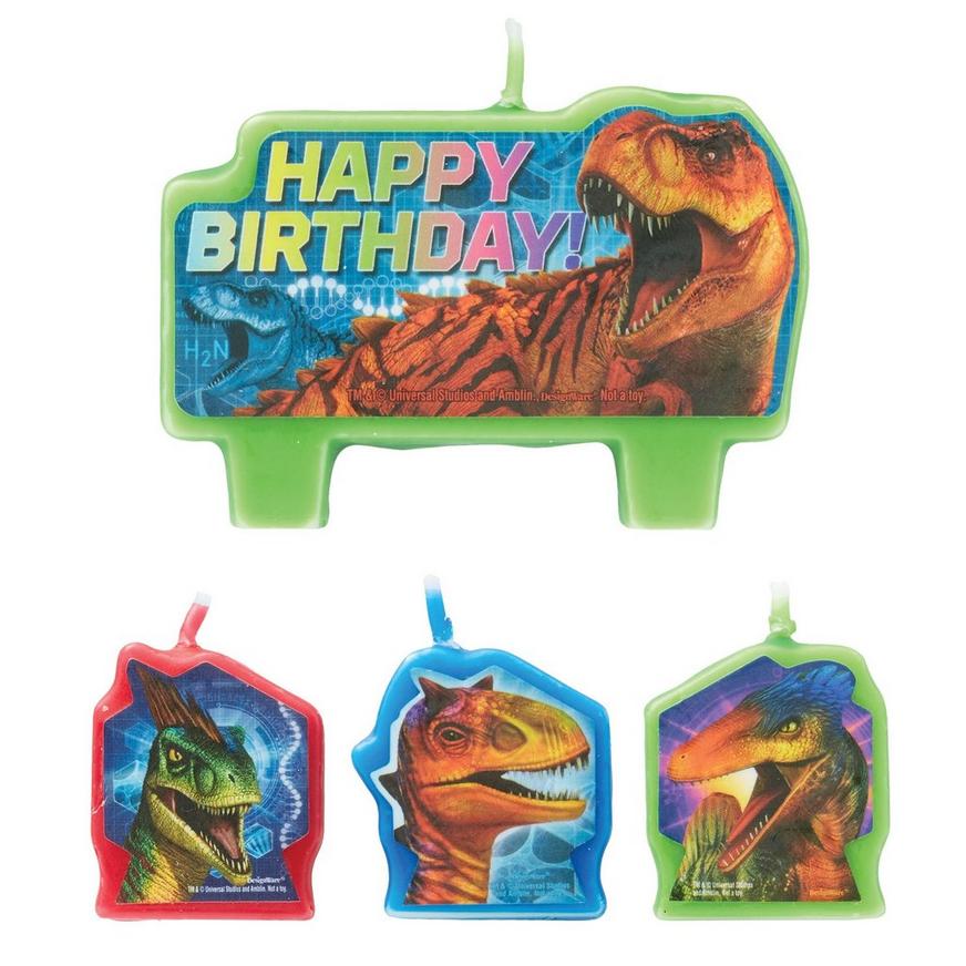Jurassic World Birthday Candles 4ct