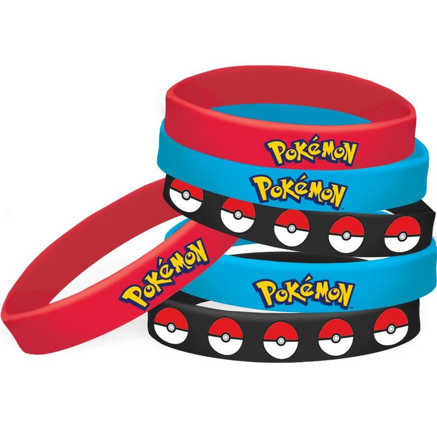 Pokemon Core Wristbands 4ct | Party City