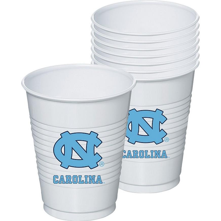 North Carolina Tar Heels Plastic Cups 8ct