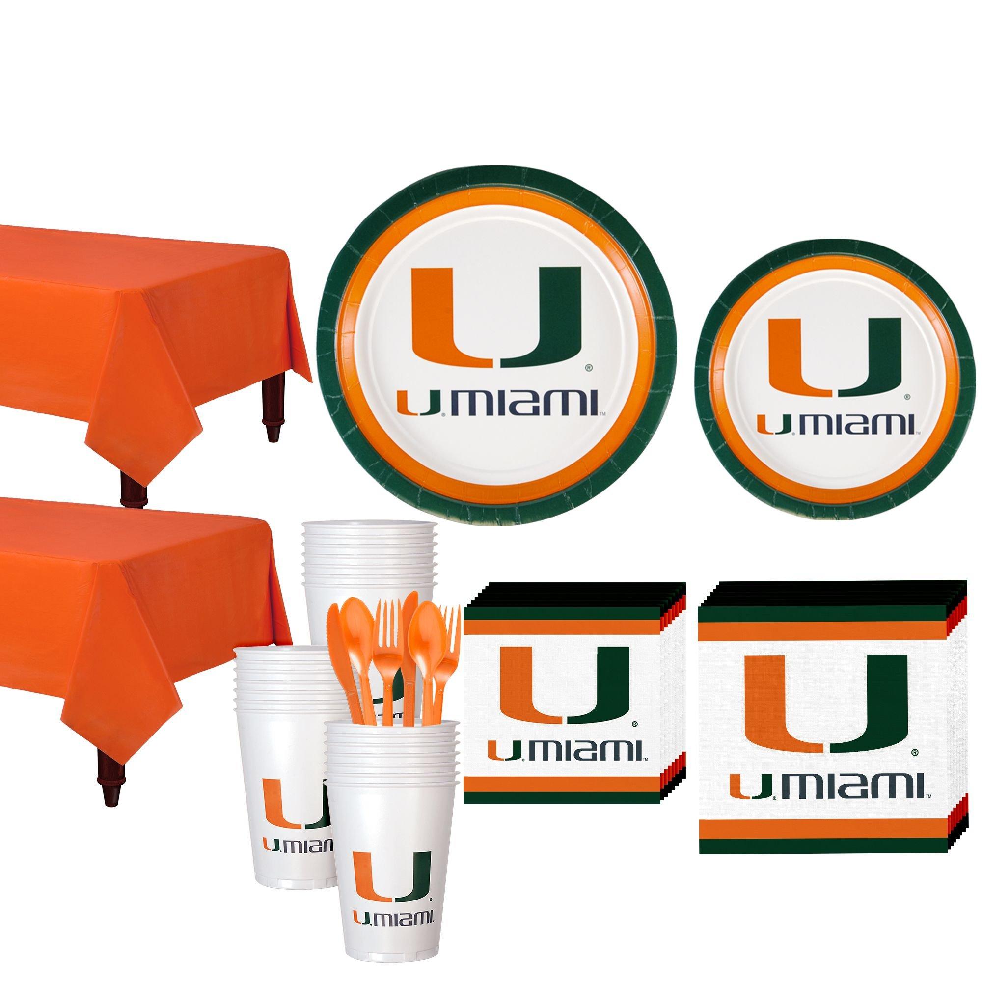 Miami Hurricanes Party Kit for 40 Guests