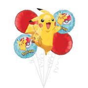 Pokeball & Pikachu Balloon Bouquet 5pc