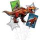 T-Rex Balloon Bouquet 5pc - Jurassic World