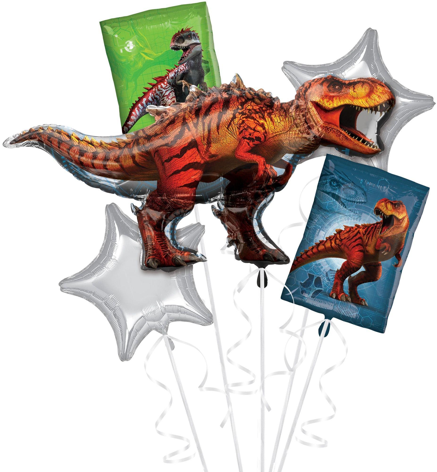 T-Rex Balloon Bouquet 5pc - Jurassic World