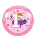 Pink One is Fun 1st Birthday Balloon
