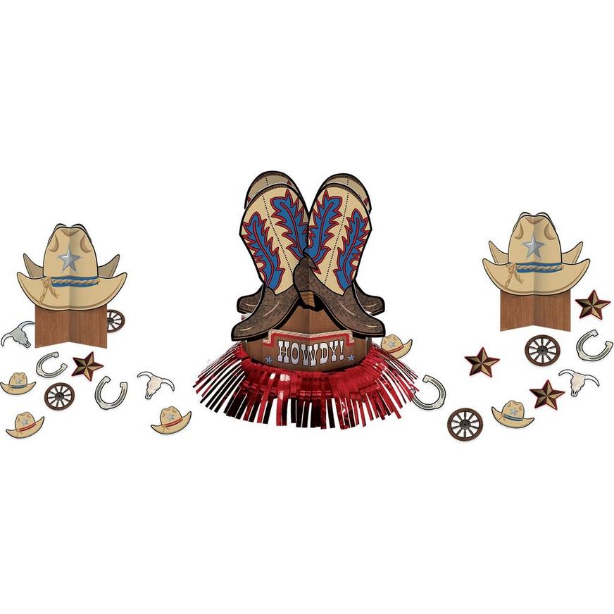 Yeehaw Western Table Decorating Kit 23pc