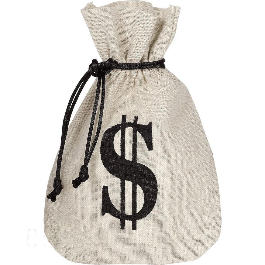 Burlap Money Bags Favor Bags 8ct