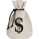 Burlap Money Bags Favor Bags 8ct