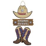 Yeehaw Western Howdy Stacked Sign