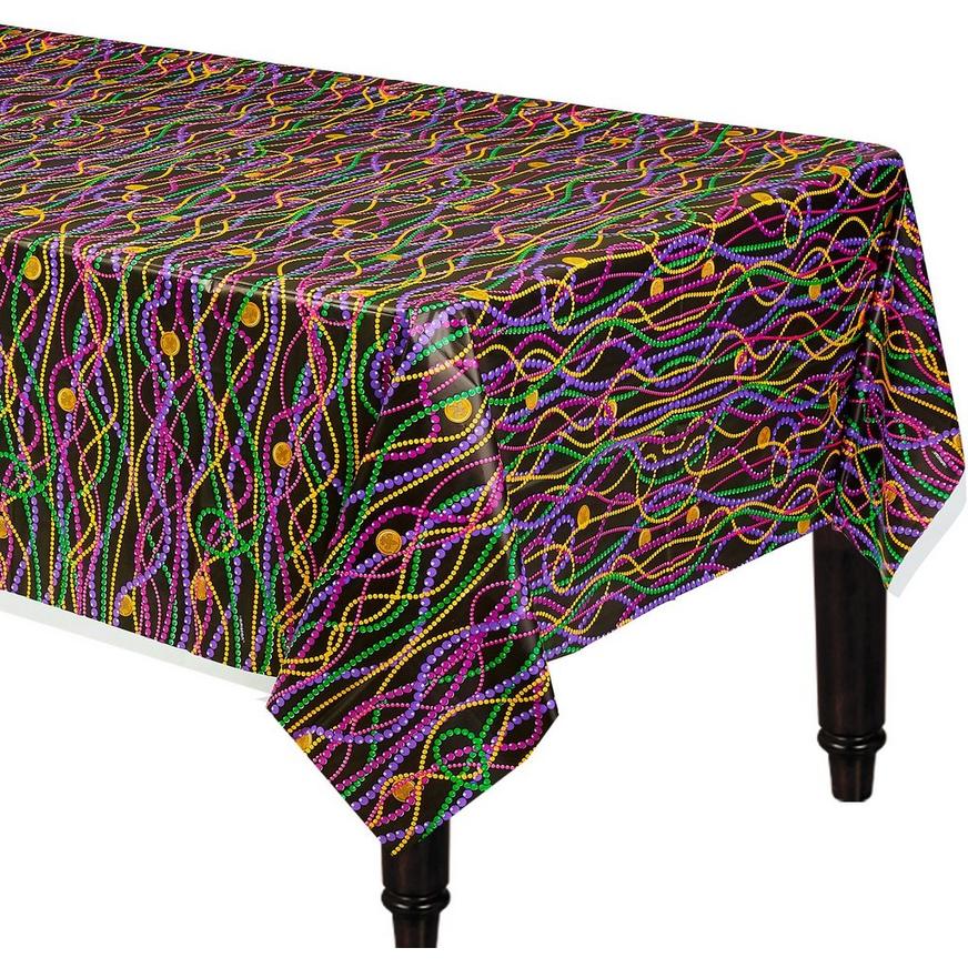 Mardi Gras Beads Table Cover 