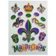 Mardi Gras Cling Decals 14ct