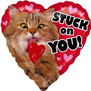 Giant Stuck on You Valentine's Day Heart Balloon, 28in