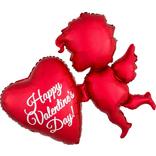 Giant Cupid Happy Valentine's Day Balloon, 34in