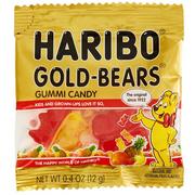 Haribo Goldbears Gummi Bear Pouches Bag, 21pc - Lemon, Orange, Pineapple, Raspberry & Strawberry