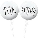 2ct, Mr. & Mrs. Wedding Balloons