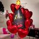 Valentine's Day Champagne Bottle Balloon, 14in x 35in