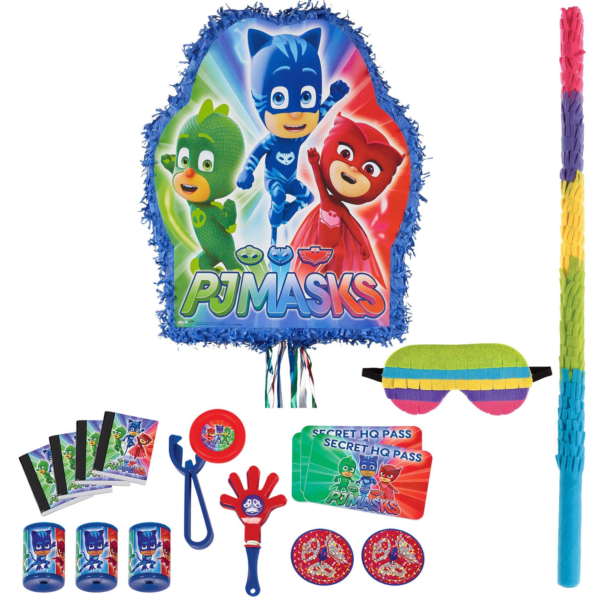 Pull String PJ Masks Pinata Kit with Favors 18in x 22in Party City
