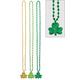 St. Patrick's Day Shamrock Pendant Bead Necklaces 3ct