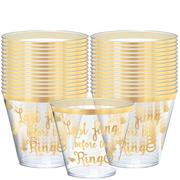 Metallic Bachelorette Party Plastic Cups 30ct 