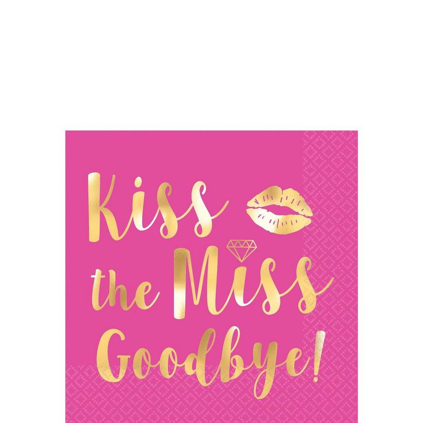 Kiss The Miss Goodbye Beverage Napkins 16ct