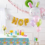 Air-Filled Easter Bunny Hop Letter Balloons 5pc