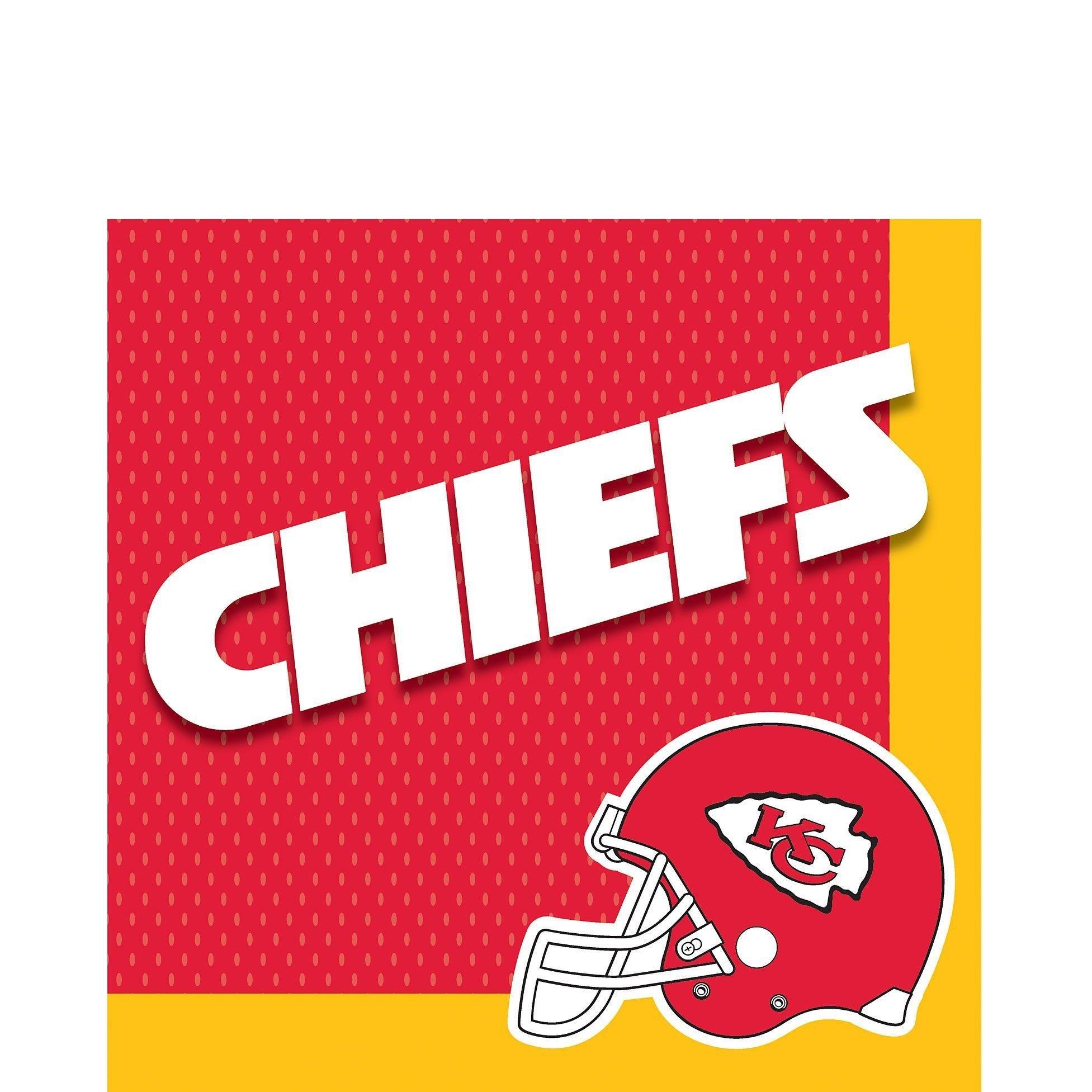 Nfl Kansas City Chiefs Game Day Party Supplies Kit - 8 Guests