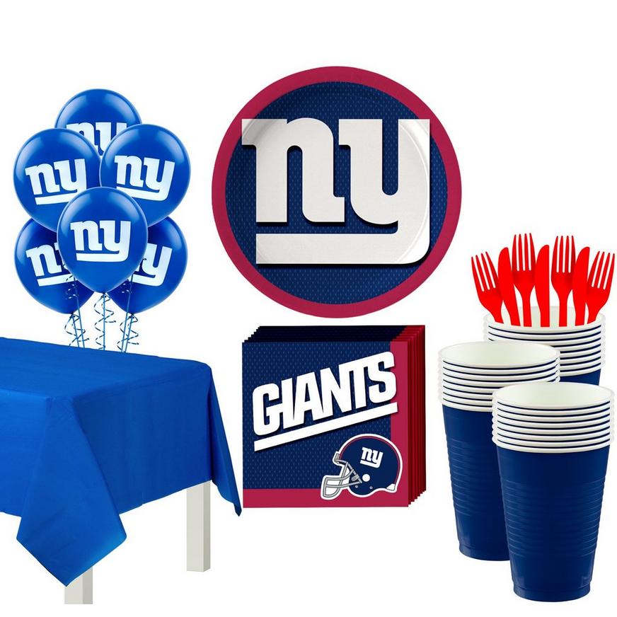 Super New York Giants Party Kit for 36 Guests