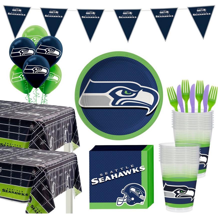 Super Seattle Seahawks Party Kit for 36 Guests