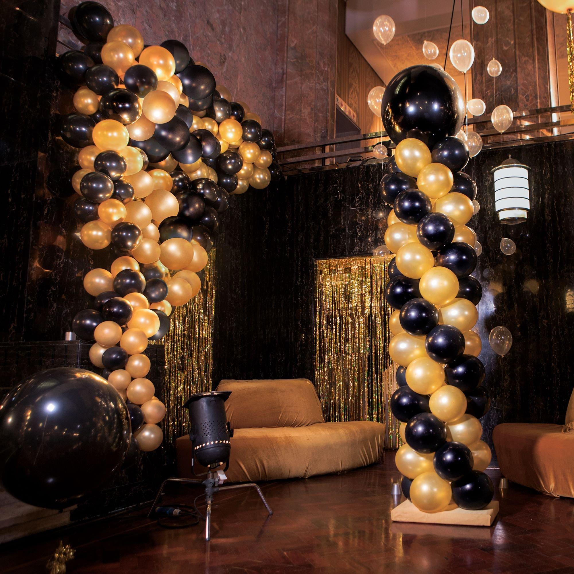 Indoor Balloon Column With Small Foil Topper