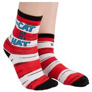 Dr Seuss Socks Adult Cat In The Hat Thing 1 Thing 2 3 Pack Mid-Calf Crew Socks 