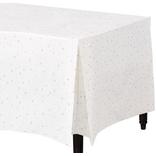 Gold Star Flannel-Backed Vinyl Fitted Tablecloth