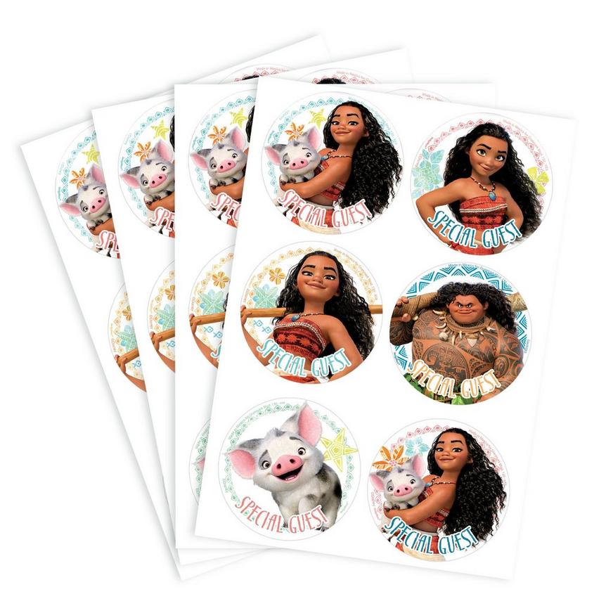 Moana Stickers 4 Sheets