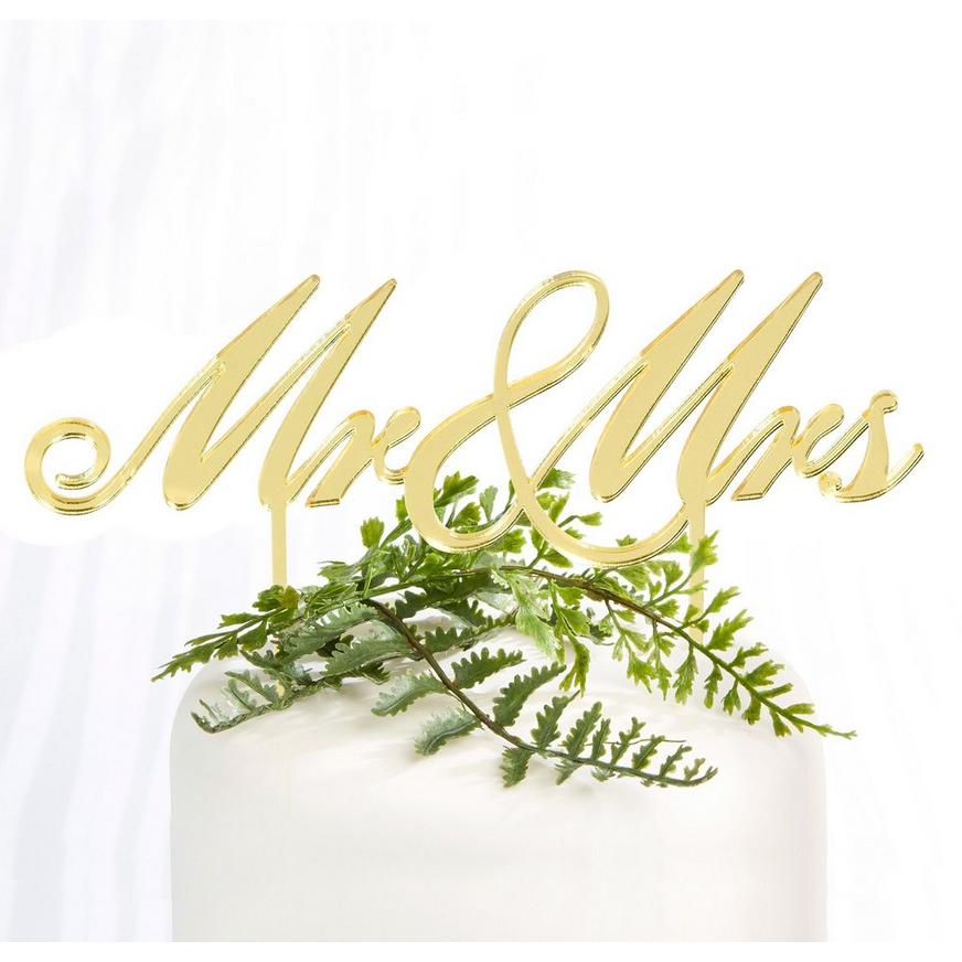 Couple Mr & Mrs Signs for Wedding Party Photo Props Cake Topper Decoration 