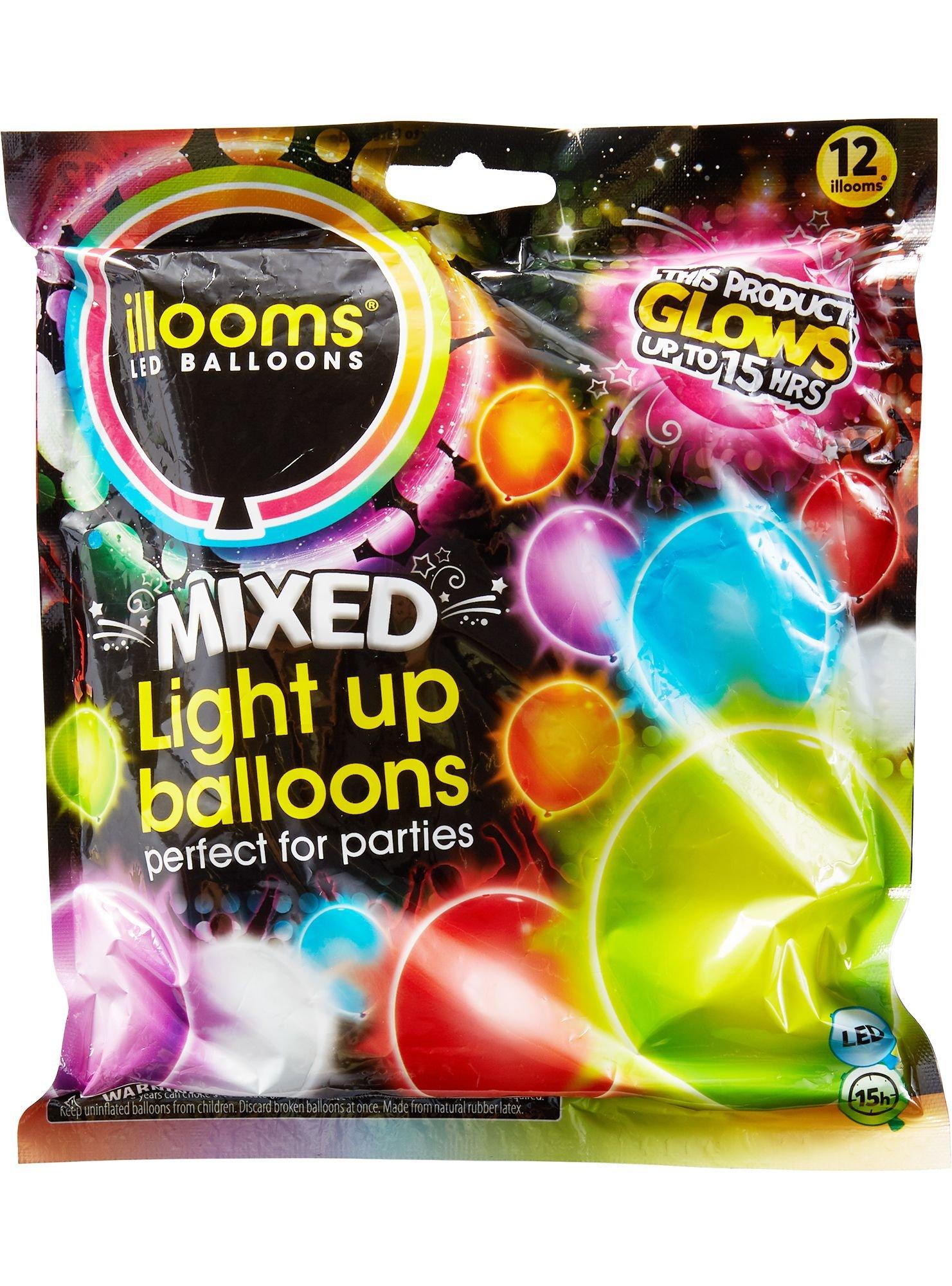 Amscan LED Light-Up Clear Balloons, 11in, 4ct - Crystal Clearz Clear