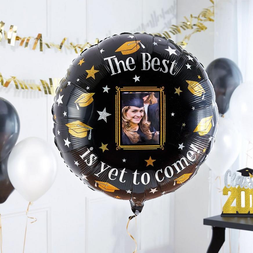 The Best Is Yet To Come Graduation Photo Balloon, 32in