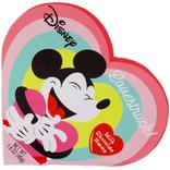 Mickey Mouse or Minnie Mouse Valentine's Day Heart-Shaped Gift Box, 1.6oz, 6pc - Milk Chocolate