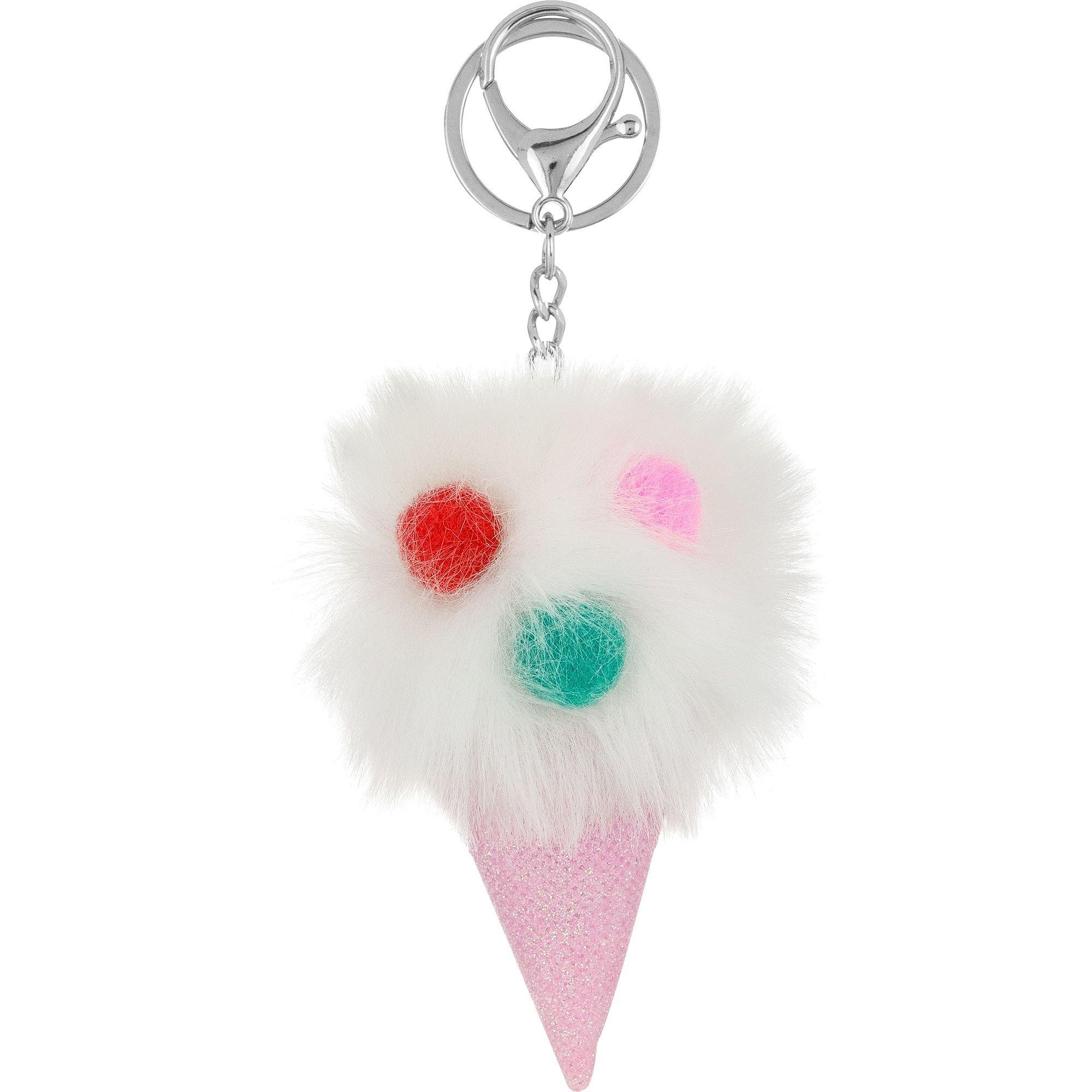 Ice Cream Keychain with Pom-Pom | Party City