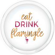 Eat Drink Flamingle Round Platter