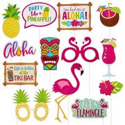 Glitter Tropical Photo Booth Props 13ct