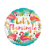 Let's Flamingle Balloon, 17in