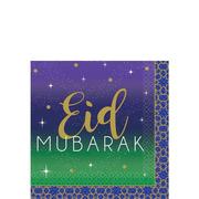 Eid Mubarak Beverage Napkins 16ct 
