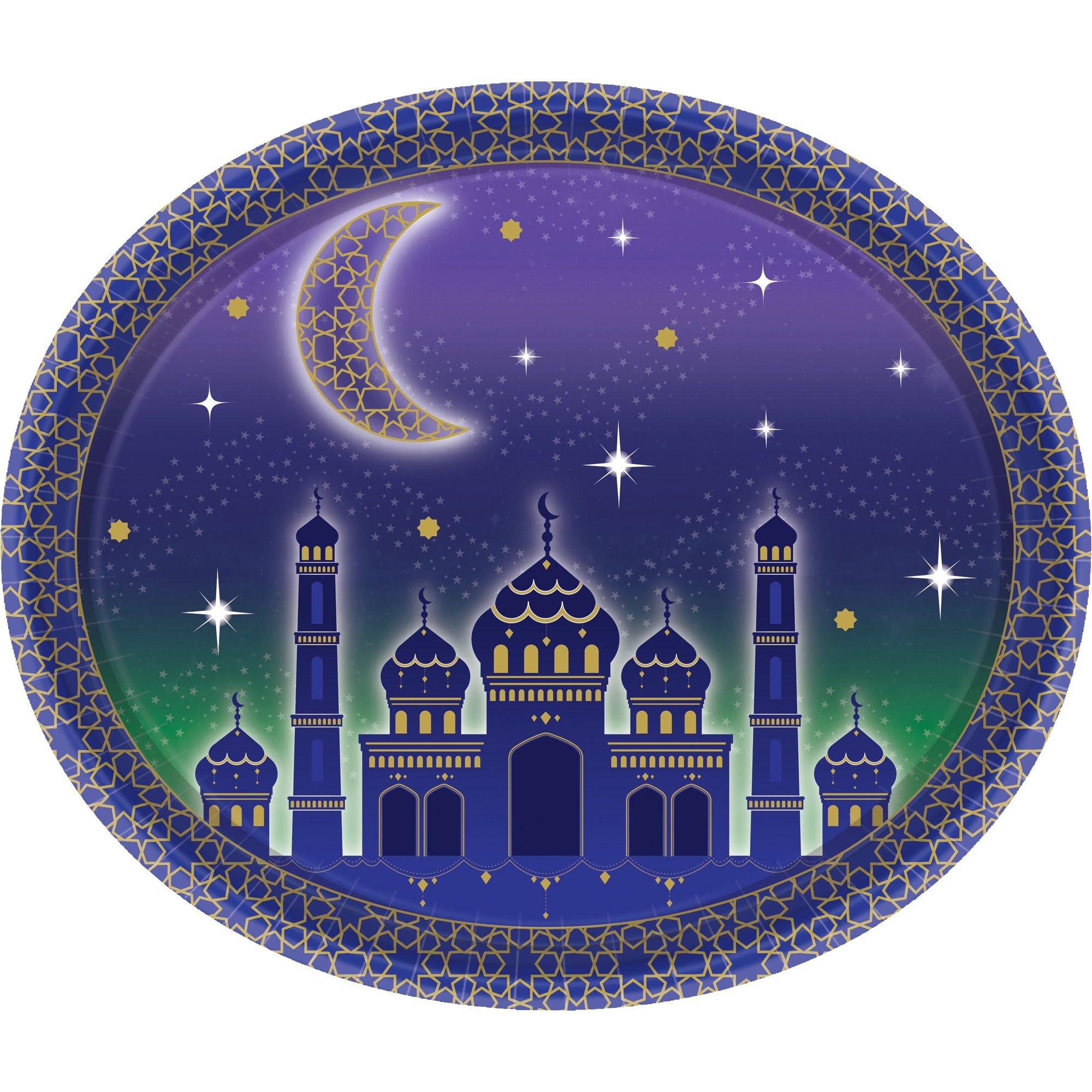 Eid Oval Plates 8ct