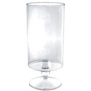 Tall Clear Plastic Pedestal Cylinder Container