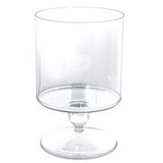 Short Clear Plastic Pedestal Cylinder Container