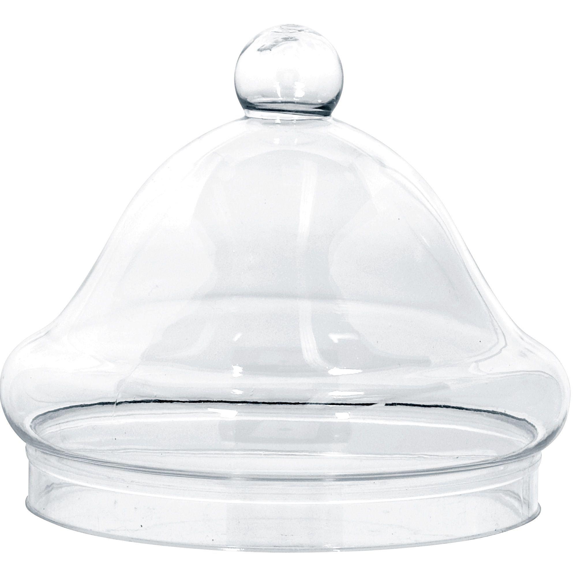 Clear Apothecary Glass Jar with Lid - 5Dia x 9 1/4H