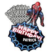 Personalized Spider-Man Birthday Balloon Kit 23in x 34in