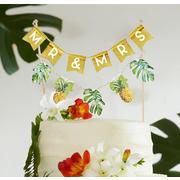Tropical Wedding Cake Bunting