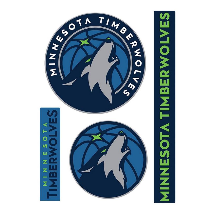 Minnesota Timberwolves Decals 4ct